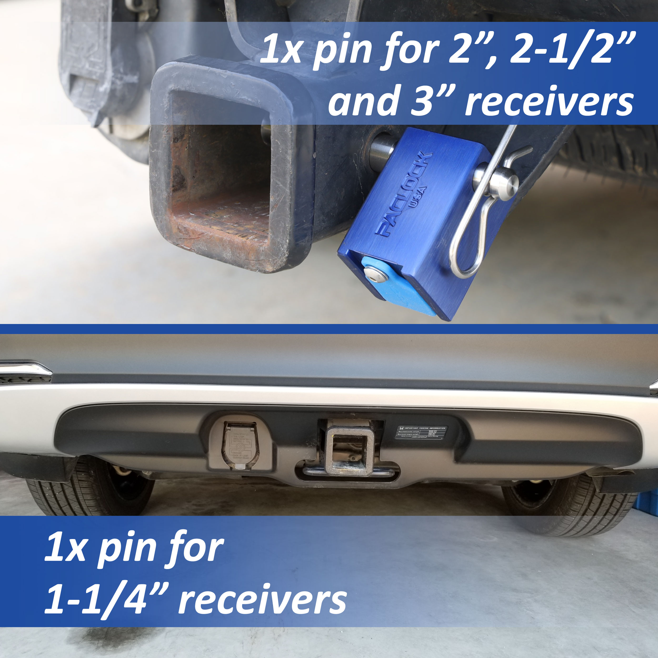 2”, 2-1/2” & 3” Hitch Locking Pin